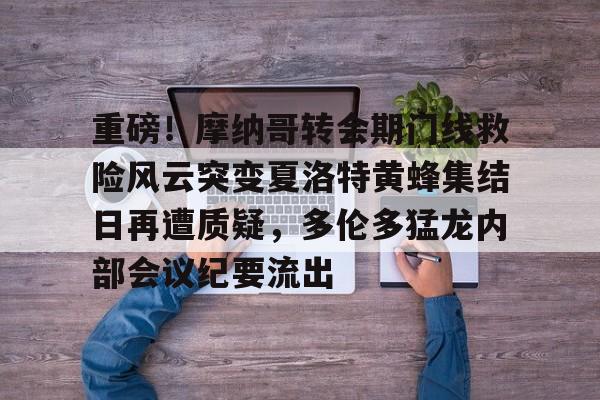 开元体育官网-重磅！摩纳哥转会期门线救险风云突变夏洛特黄蜂集结日再遭质疑，多伦多猛龙内部会议纪要流出的简单介绍